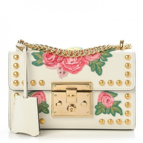Gucci Handbags - HOST PICK 🥳Gucci Small Floral Embroidered Padlock Shoulder Bag NEW WITH DUSTBAG